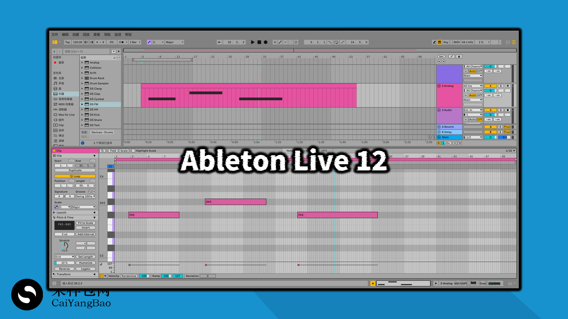 Ableton Live 12 编曲软件最新中文版！WIN MAC 最强编曲宿主DAW软件！