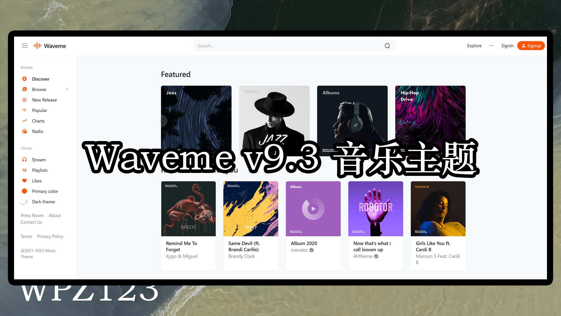 Waveme v9.3 – 音乐平台 WordPress 主题下载