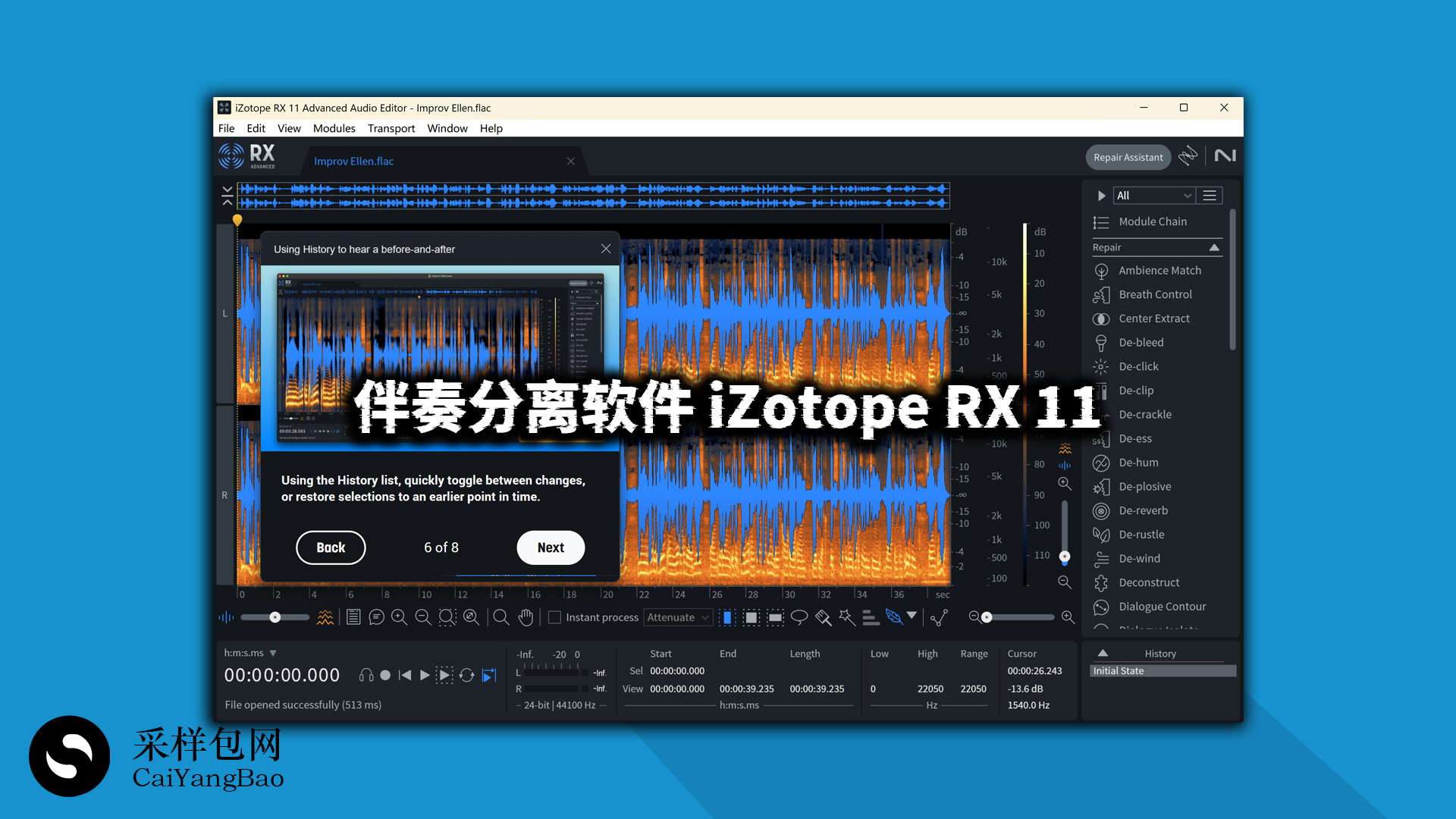 音频修复美化 iZotope RX 11 Audio Editor Advanced v11.3.0 WIN [音频干声伴奏分离软件]