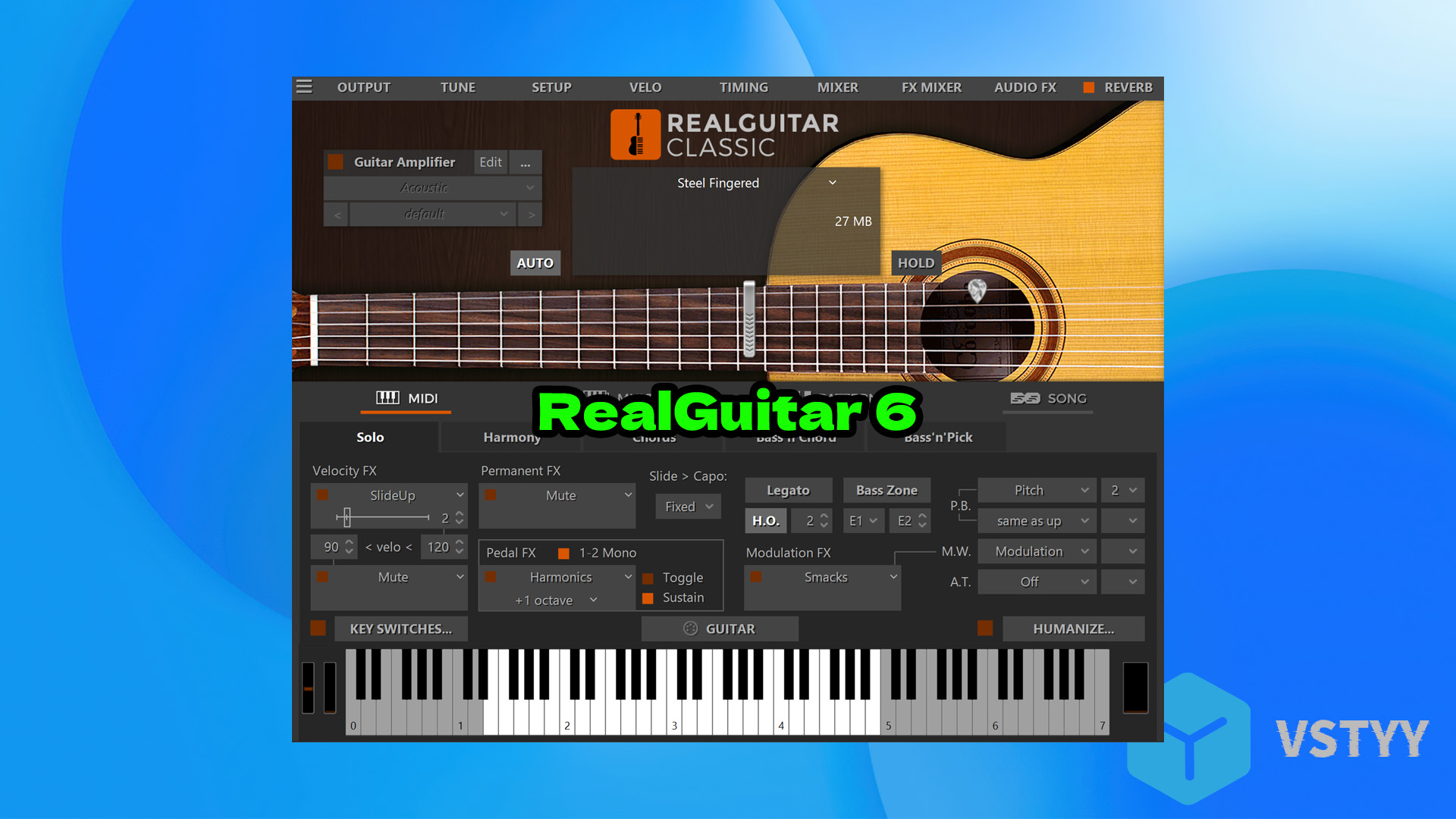 真实吉他VST插件 RealGuitar 6 最新版来了，是真实模拟吉他音源！Windows MAC插件！