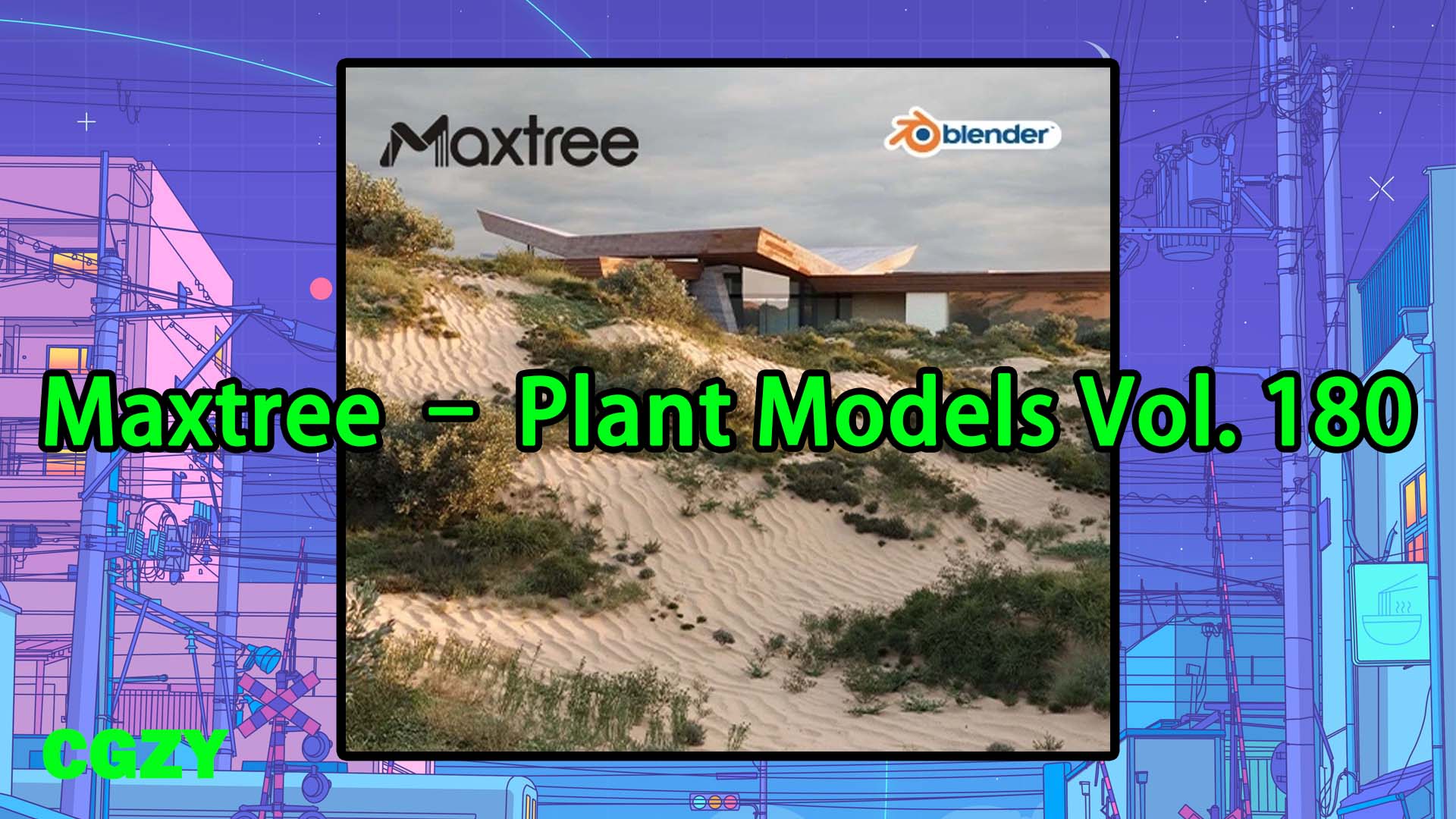 沙漠干旱地区植物3D模型 Maxtree – Plant Models Vol. 180