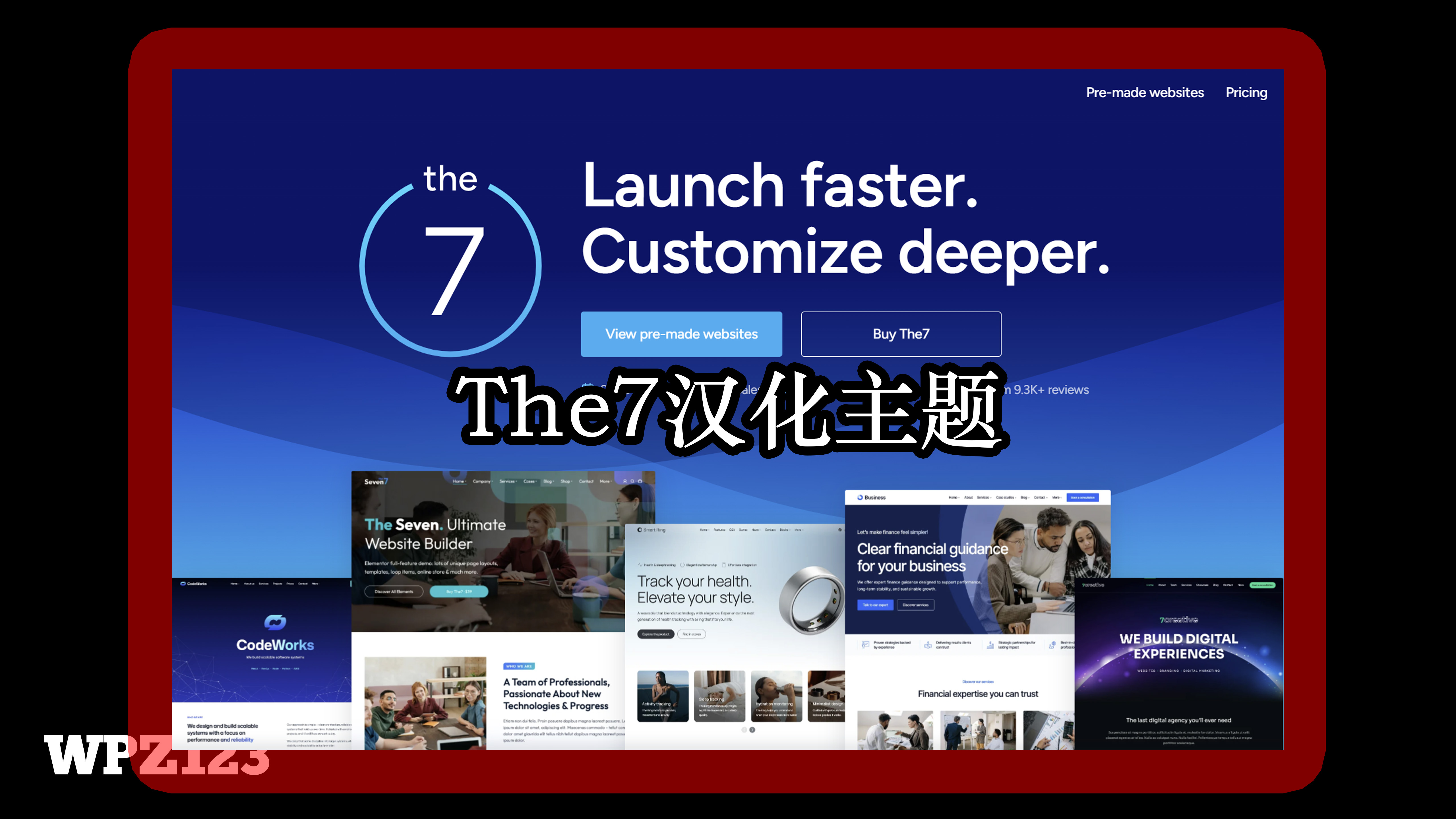 The7 v.11.13.0 – 中文汉化 含密钥可视化拖拽编辑的WordPress主题企业外贸商城网站模板
