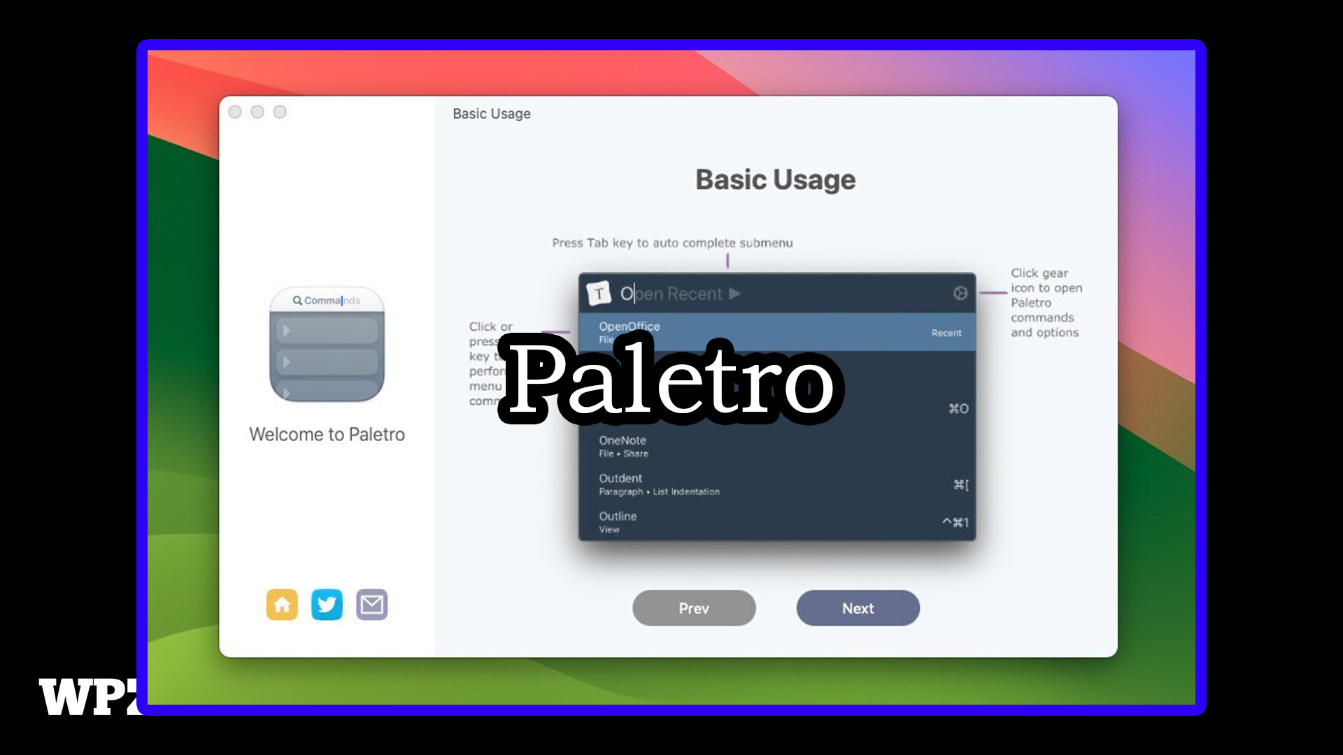 Paletro 1.10.0 快捷命令面板