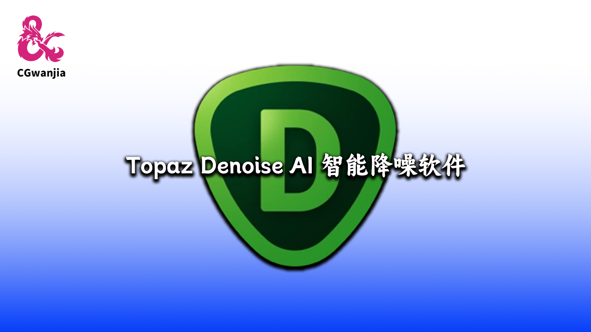 Ai智能图像降噪修复软件 Topaz Denoise AI 专业完整版Windows-MacOS