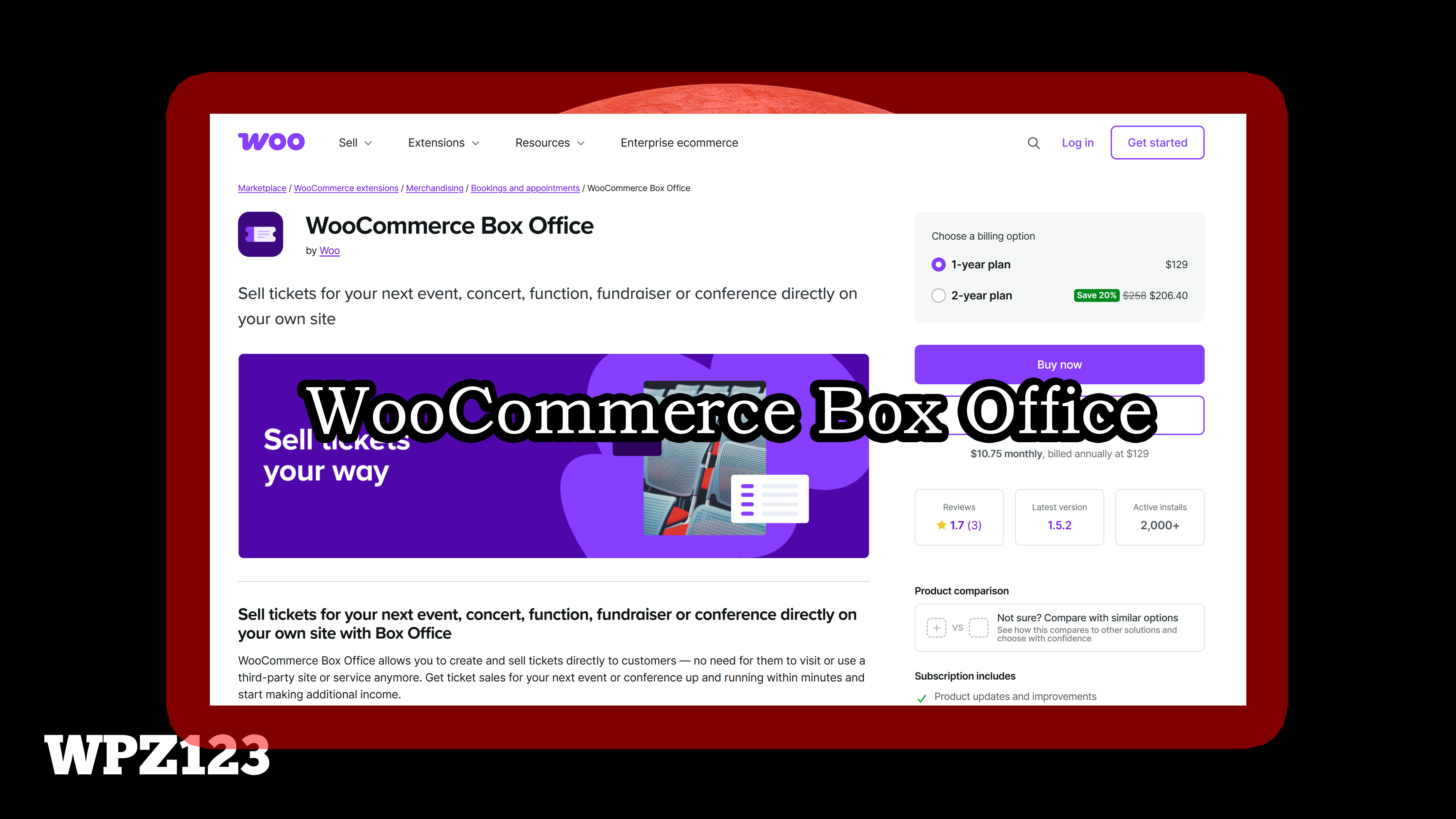 WooCommerce Box Office v1.1.41 – 票房插件
