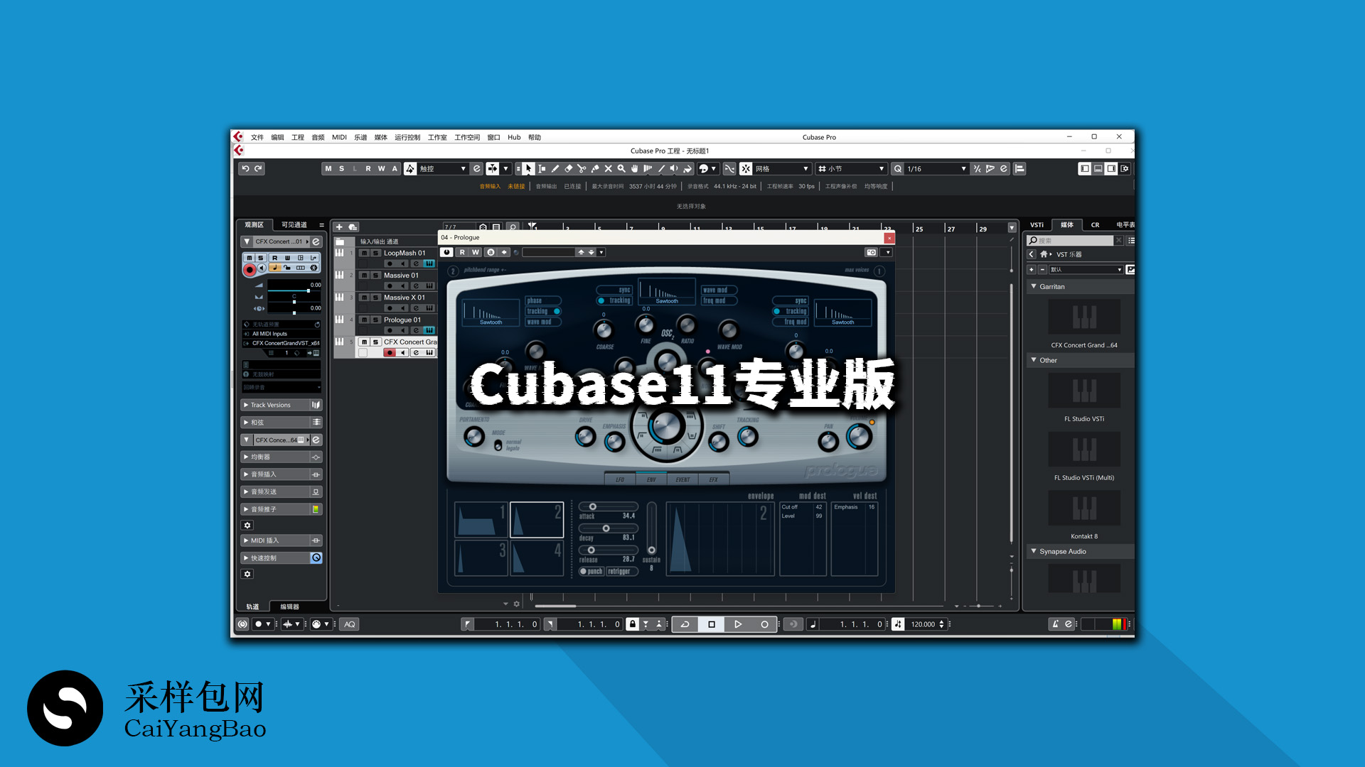 编曲宿主软件Cubase11 Pro 专业精简版(带插件)Windows