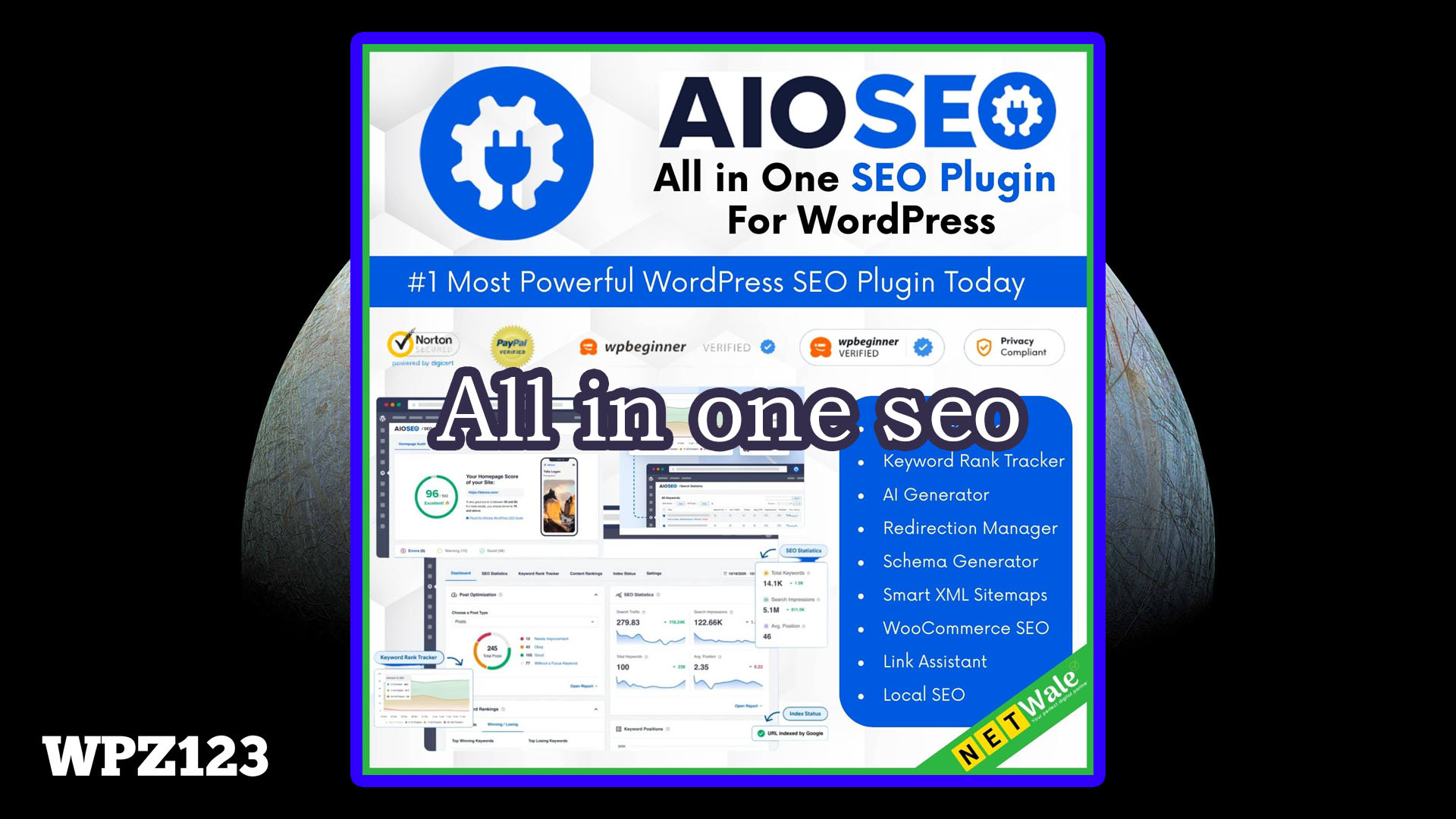 All in one seo插件 pro版本 一个简单而强大的 WordPress SEO 插件
