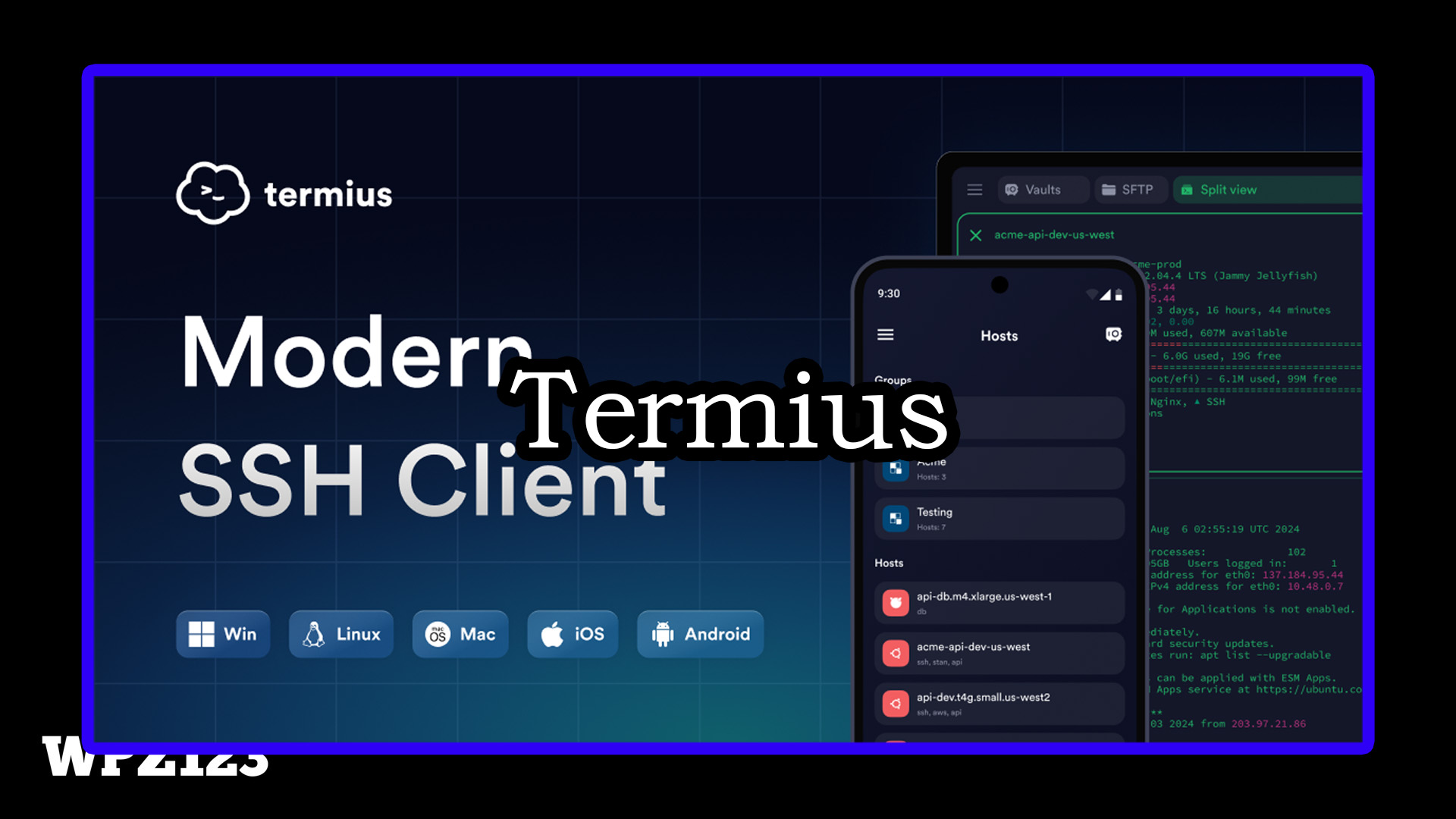 Termius v9.37.5 终端模拟器/SSH/SFTP客户端 MacOS