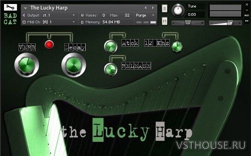 凯尔特幸运竖琴 Bad Cat Samples The Lucky Harp KONTAKT