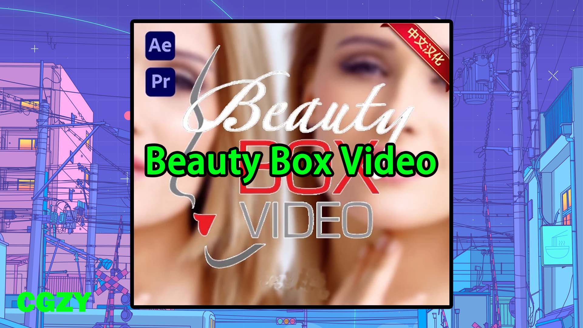 中文汉化-AE/PR磨皮润肤美容皮肤修饰插件 Beauty Box Video 6.5 Win