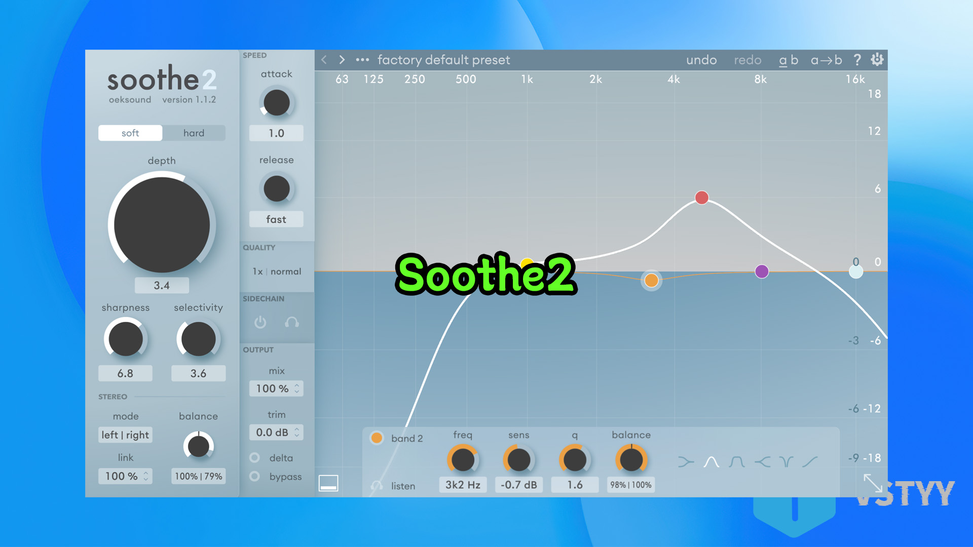 动态共振抑制器插件Oeksound Soothe2  可以产生更平滑，更平衡的声音【WIN-MAC】