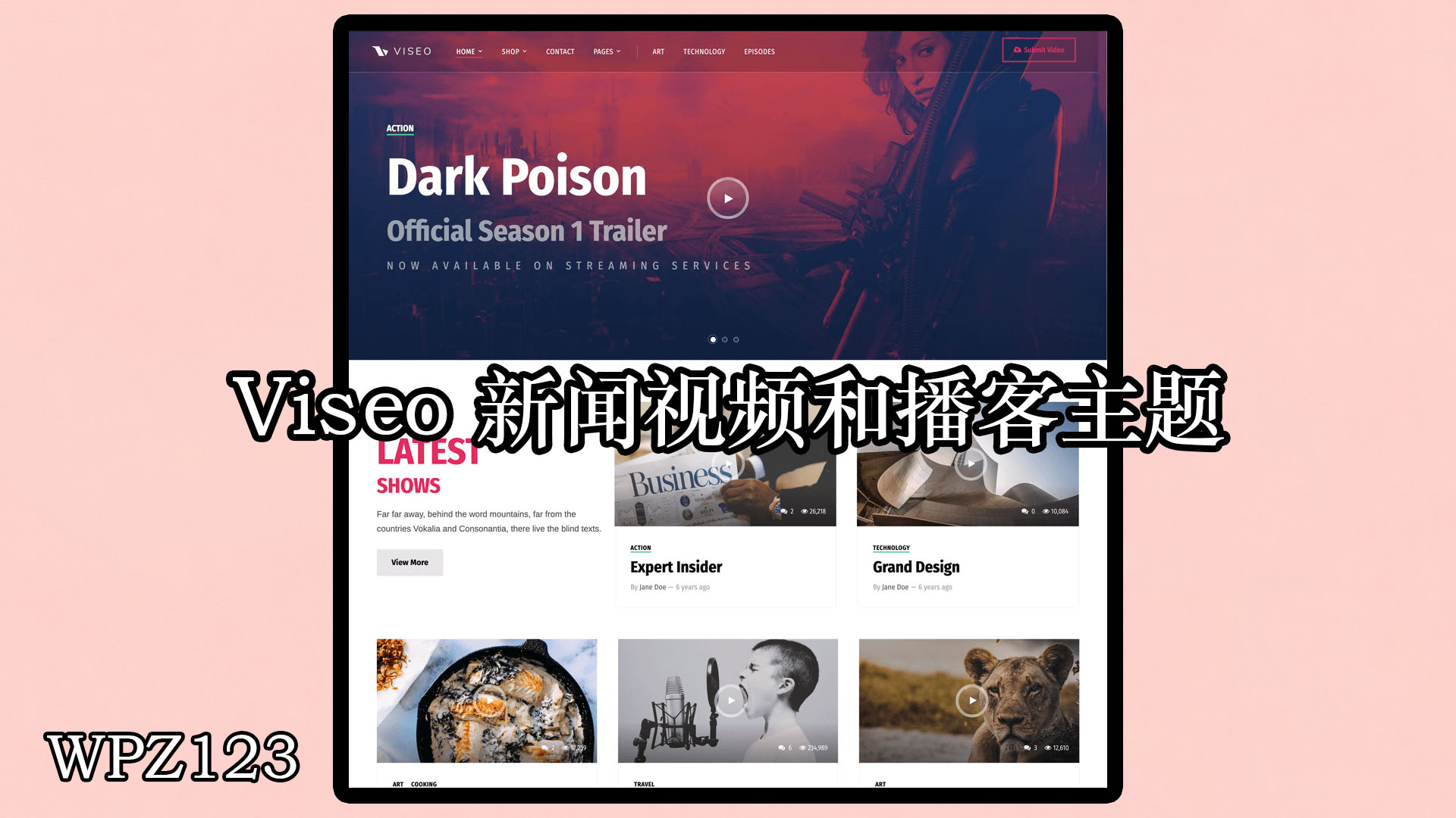 Viseo v4.2 – 新闻、视频和播客主题