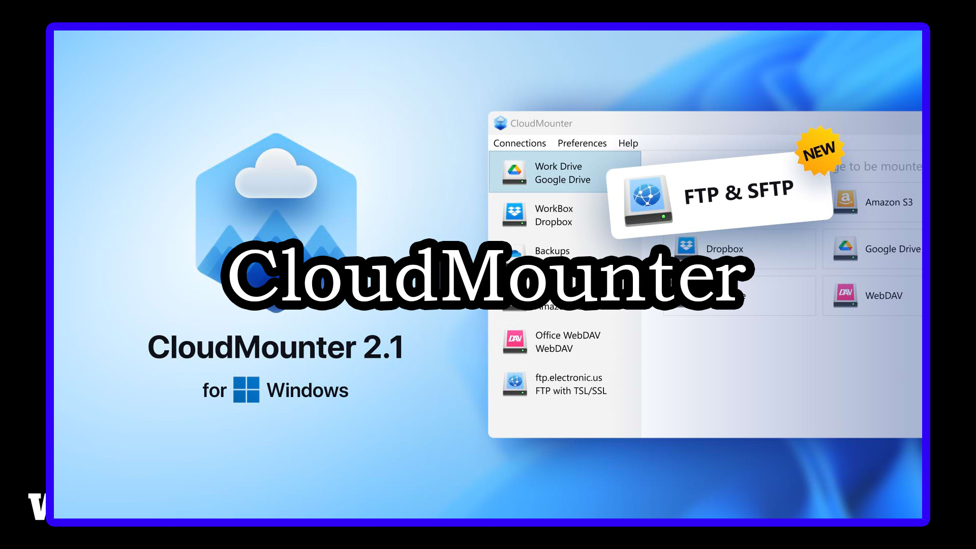 CloudMounter 3.3 FTP/SFTP连接管理 Windows
