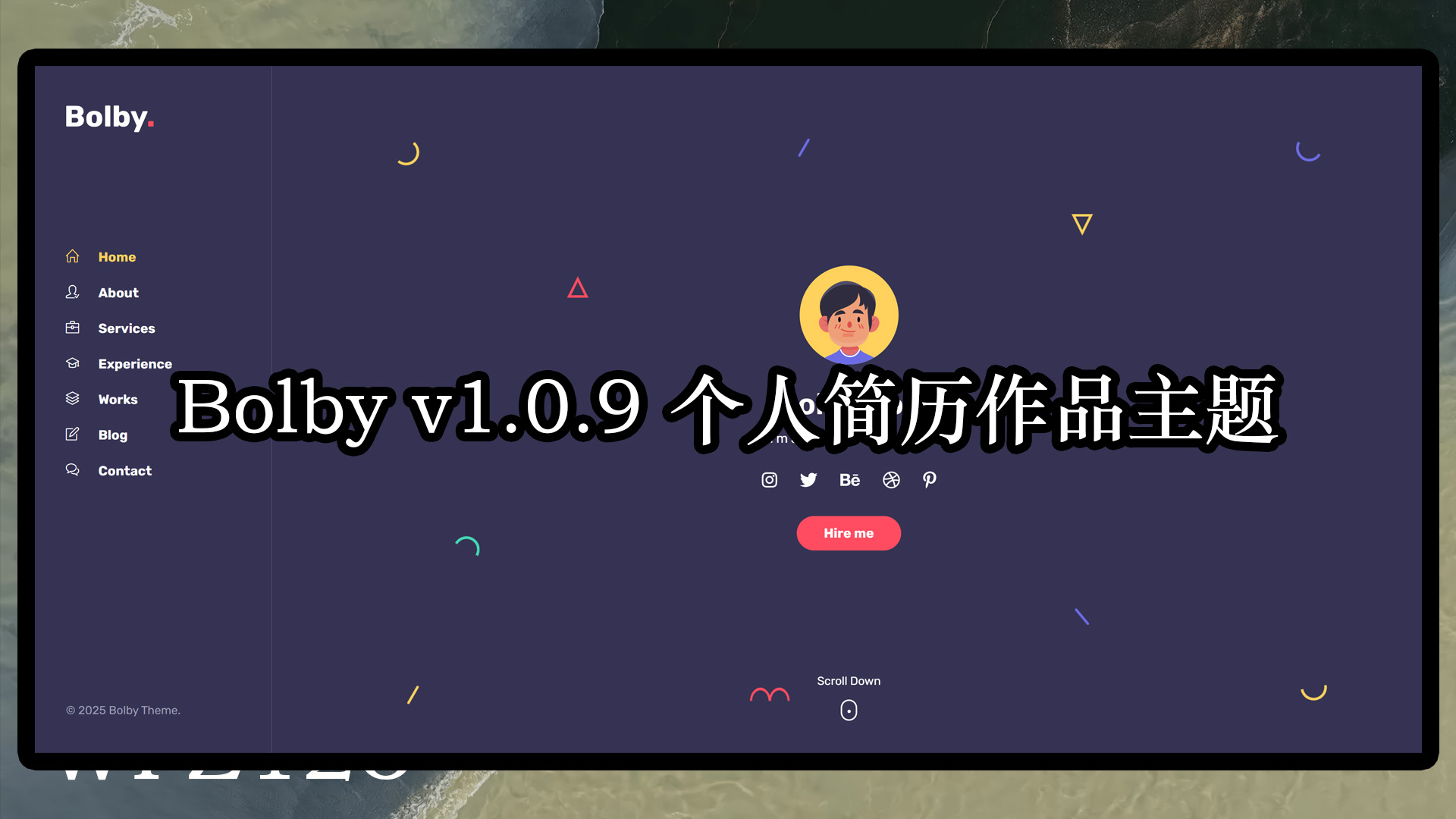 Bolby v1.0.9 – Portfolio CV Resume WordPress 主题破解版下载