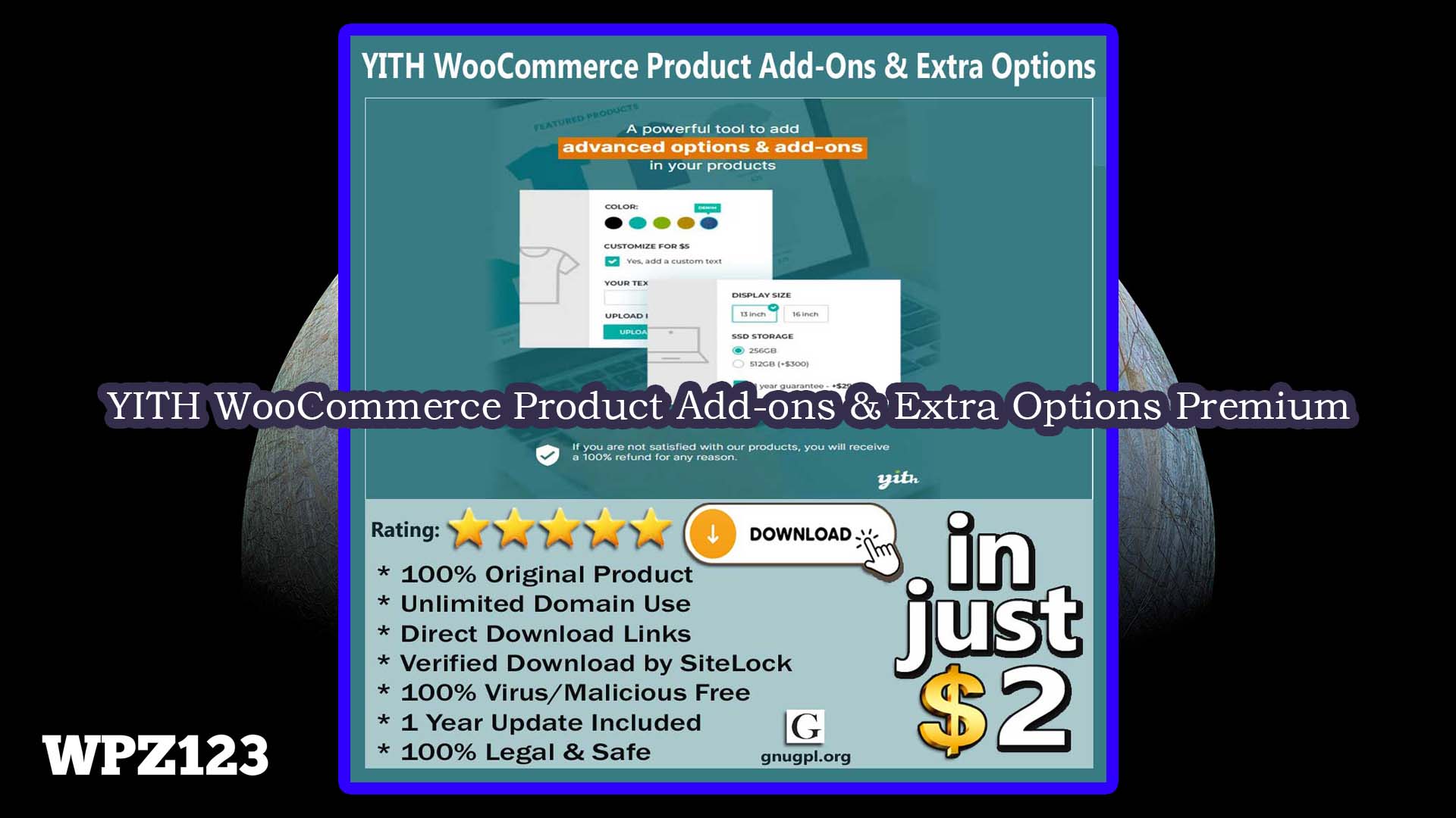 按条件逻辑选择属性的商城插件 – YITH WooCommerce Product Add-ons & Extra Options Premium