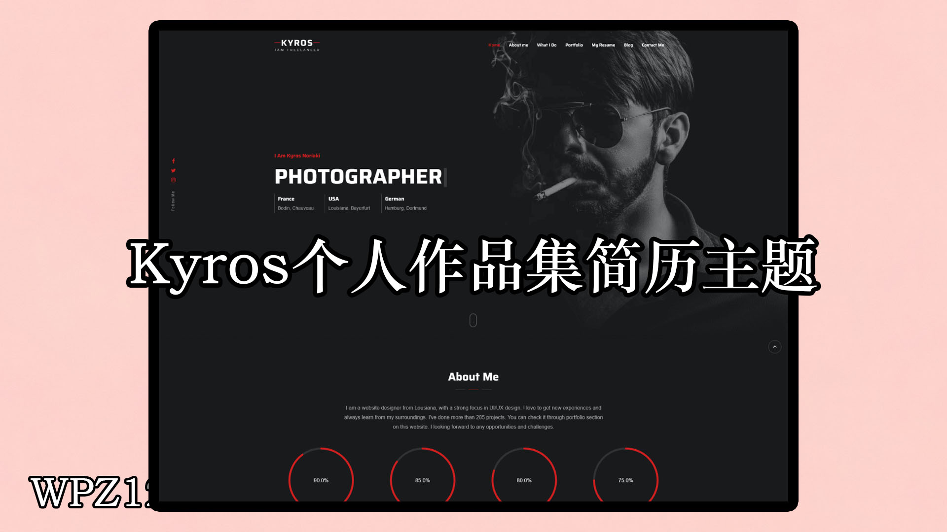 Kyros v1.0.7 – 个人作品集简历主题
