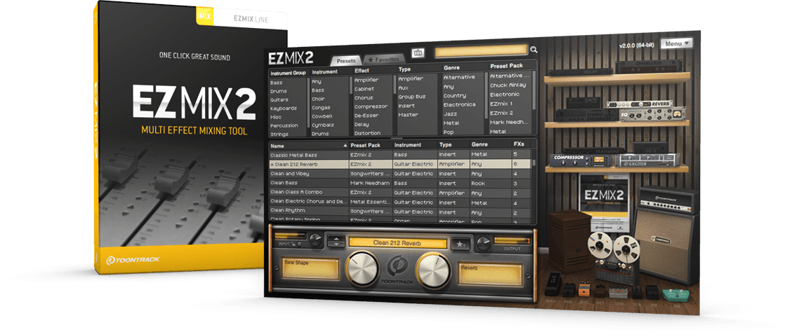 混音利刃 Toontrack.EZmix.2. v2.1.5 PC/v2.14 MAC