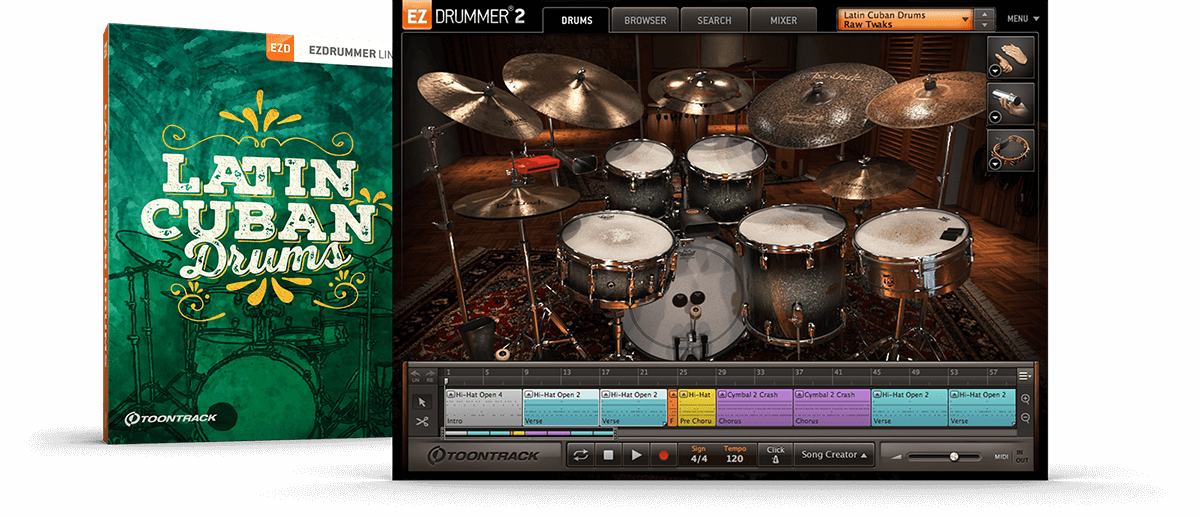 EZ扩展拉丁古巴鼓 Toontrack Latin Cuban Drums (SOUNDBANK)