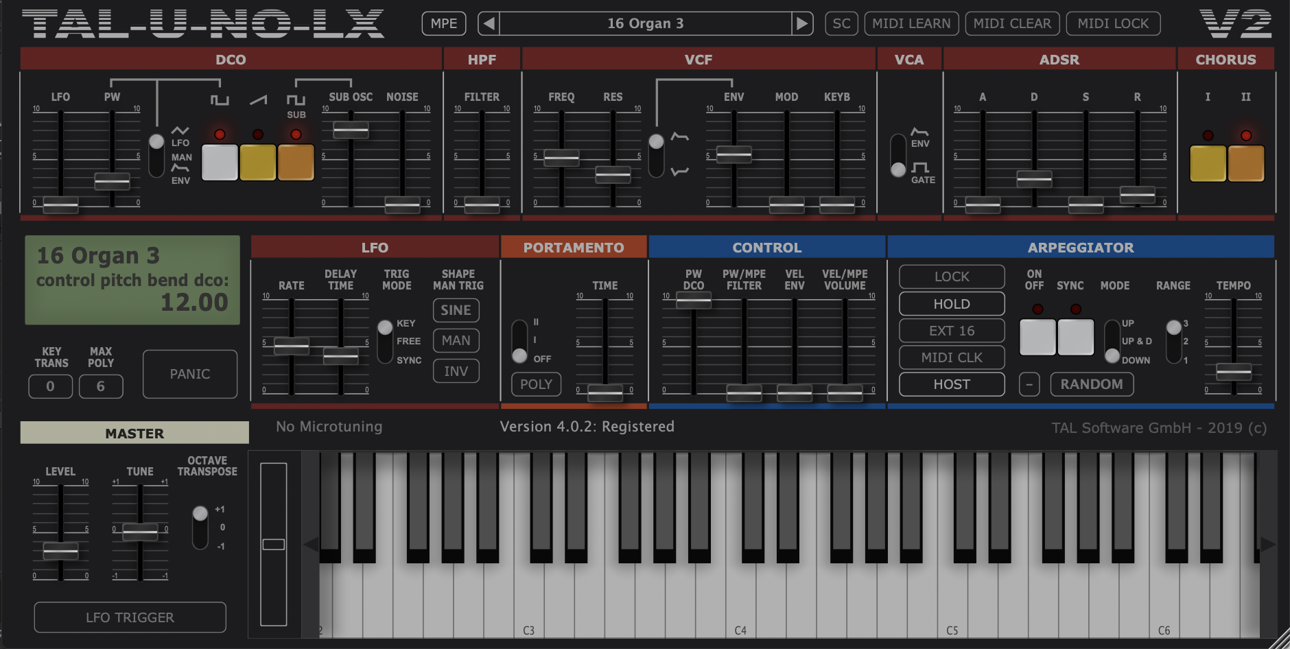 合成器 Togu Audio Line TAL-U-NO-LX v4.2.7 PC MAC