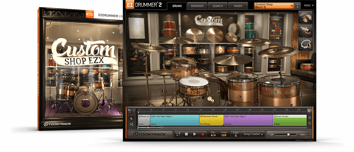 EZ鼓扩展手工鼓 Toontrack Custom Shop EZX v1.0.0