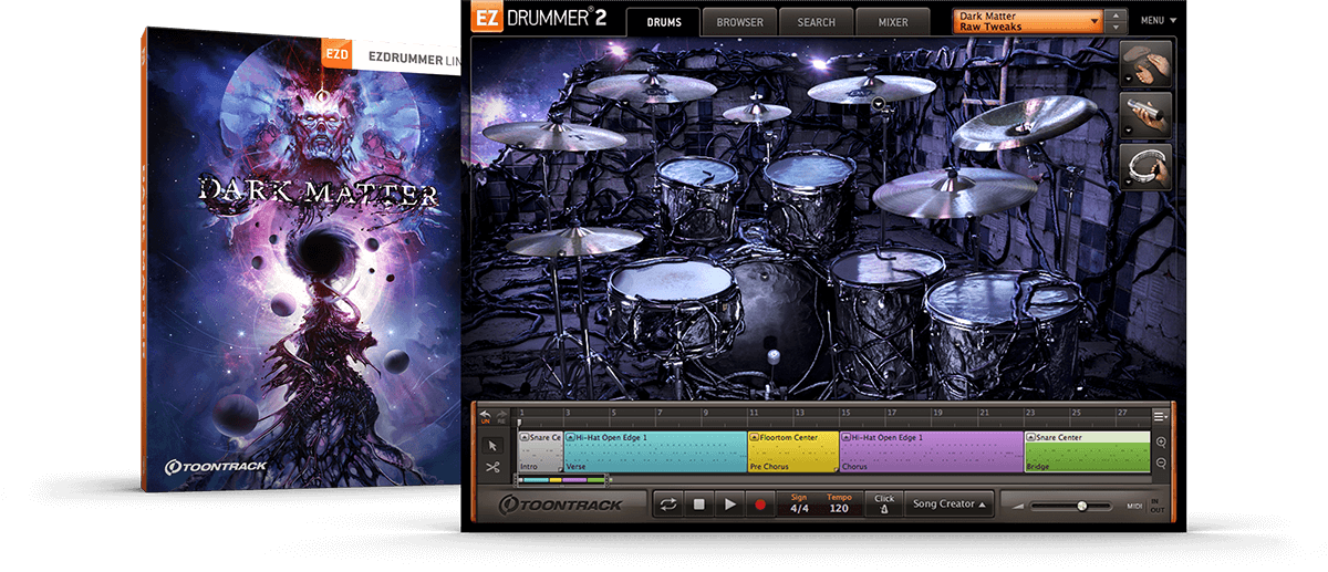 EZ扩展死亡金属硬核鼓Toontrack Dark Matter EZX v1.0.0