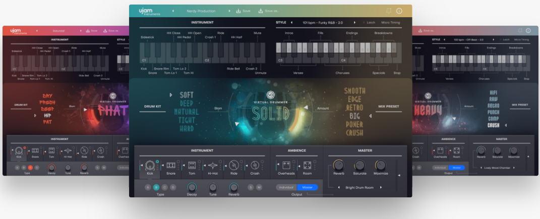 虚拟鼓手 UJAM Virtual Drummer 2.0 三合一 PC版
