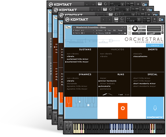 木管合奏 Sonokinetic Woodwinds Ensembles Kontakt