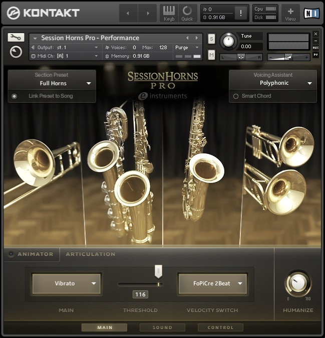尊爵铜号 Native Instruments Session Horns 1.3 KONTAKT