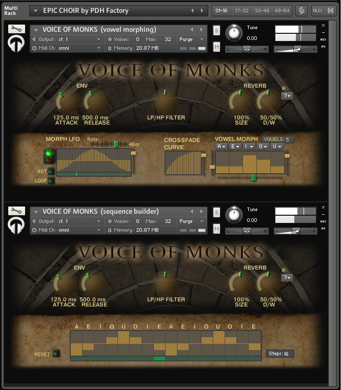 僧侣之声 PdH Factory Voice of Monks KONTAKT