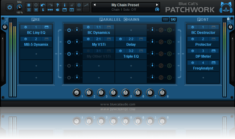 插件格式连接桥 Blue Cat Audio Blue Cats PatchWork v2.43 PC/MAC