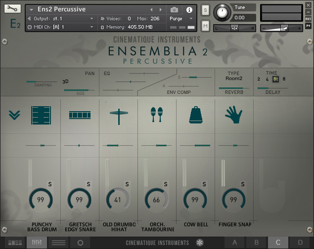 现代室内管弦打击乐 Cinematique-Instruments ENSEMBLIA 2 PERCUSSIVE KONTAKT