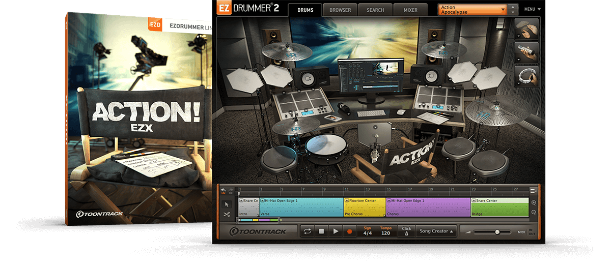 EZ扩展管弦和传统打击乐Toontrack Action! EZX v1.0.1