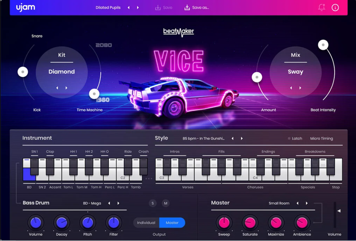 复古鼓机 UJAM Beatmaker VICE v2.1.2 MAC
