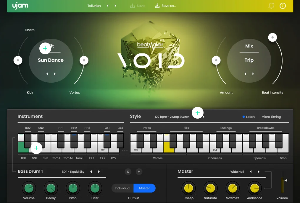 DnB超级鼓机 UJAM Beatmaker VOID v2.1.2 MacOS