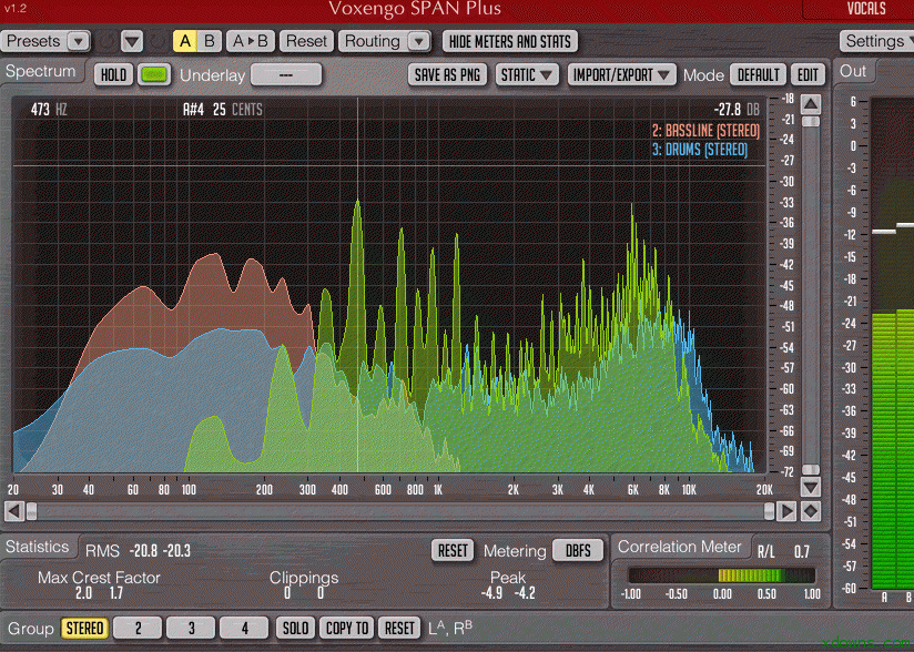 频谱分析仪 Voxengo SPAN Plus v1.4 PC MAC
