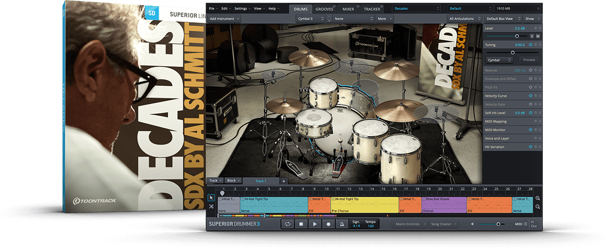 Superior Drummer 扩展 Toontrack& 160 Decades& 160 SDX