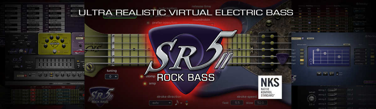 摇滚贝斯2 Prominy SR5 Rock Bass 2 v2.01 KONTAKT