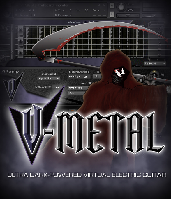 死神重金属吉他 Prominy V-Metal. v1.21 KONTAKT